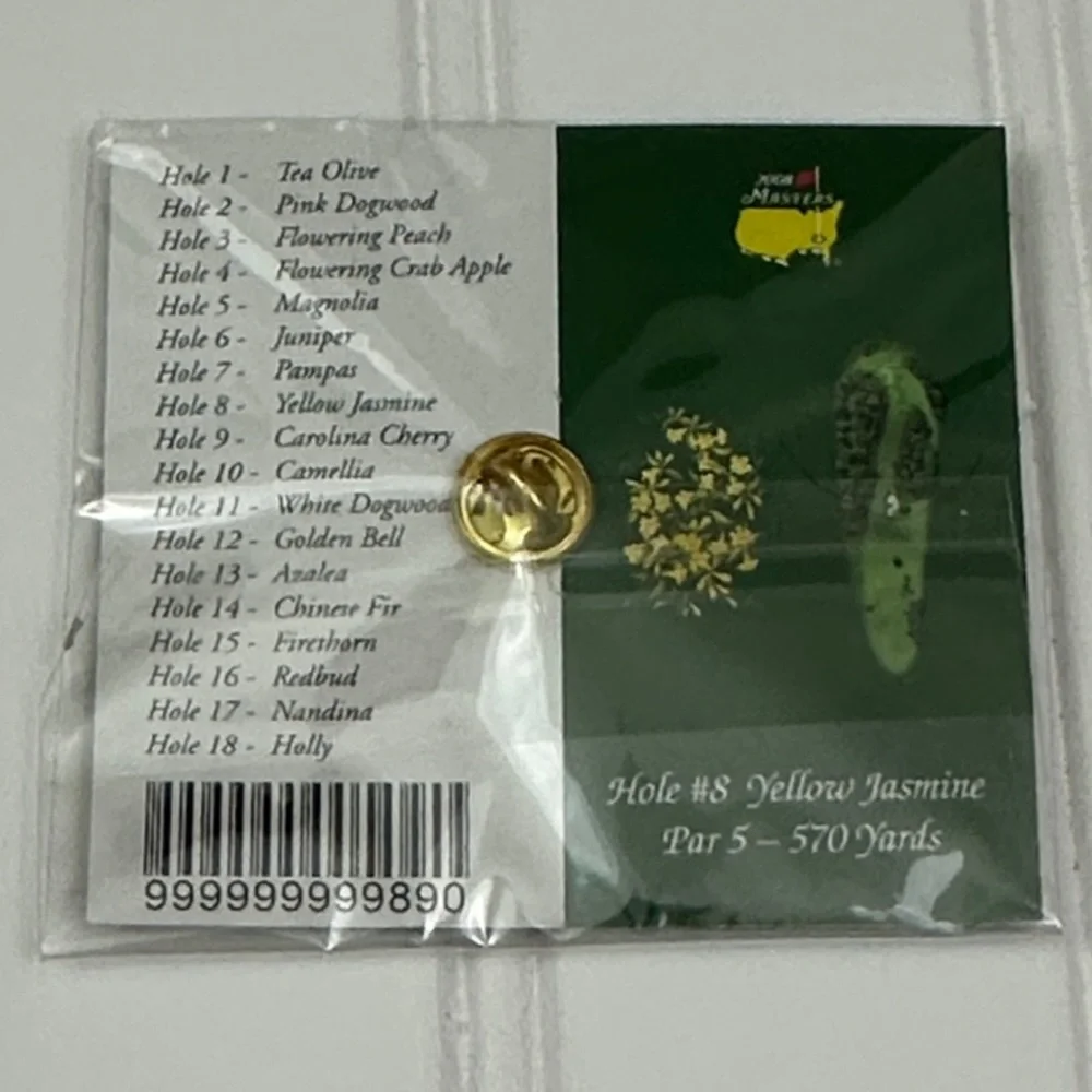 Masters 2008 Commemorative Pin - #8 Yellow Jasmine